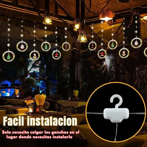 "MagicLed" luces con Figuras Navideñas (3 Metros)