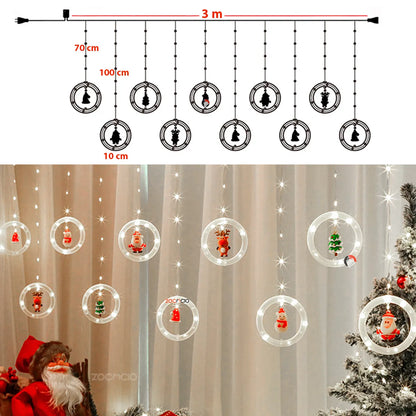 "MagicLed" luces con Figuras Navideñas (3 Metros)