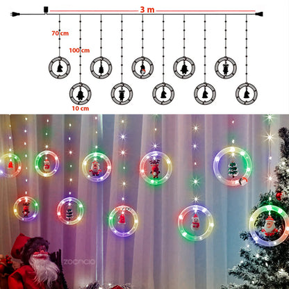 "MagicLed" luces con Figuras Navideñas (3 Metros)