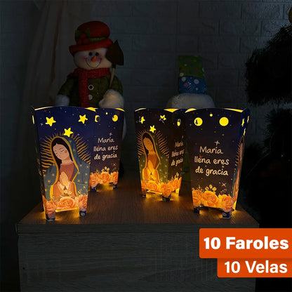 "SuperStarsLed" Cortina led (3metros) + 10 faroles