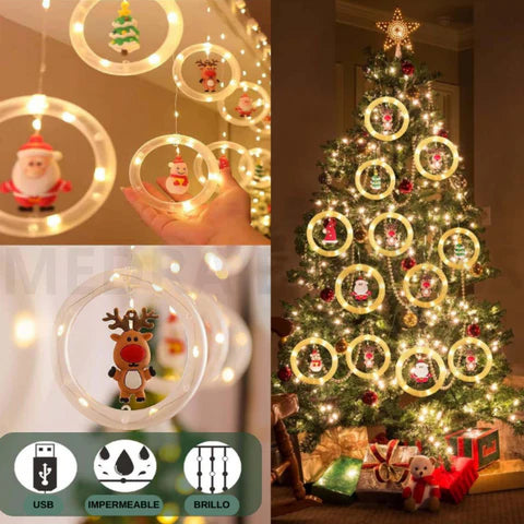 "MagicLed" luces con Figuras Navideñas (3 Metros)
